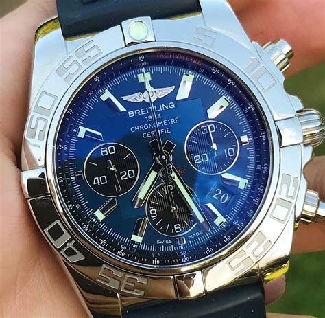 Breitling chronomat 44 blue face